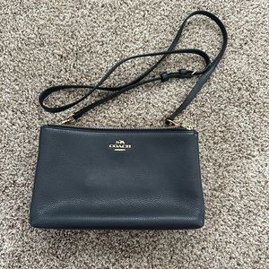 Navy Coach Crossbody Purse